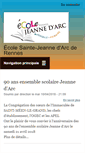 Mobile Screenshot of ecole-ja-rennes.fr
